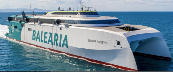 La solución integrada de Wärtsilä propulsa al Eleanor Roosevelt, el primer ferry rápido del mundo con motores a gas natural